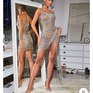 Strapless Cream Dress